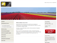 Tablet Screenshot of nikonservice.nl
